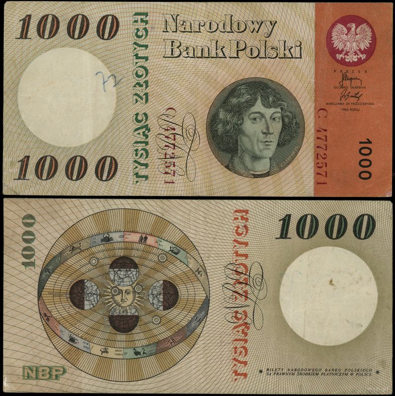 Polska, 1.000 złotych, 29.10.1965