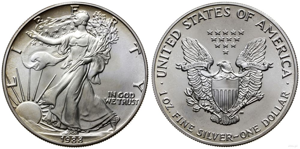 Stany Zjednoczone Ameryki (USA), 1 dolar, 1988