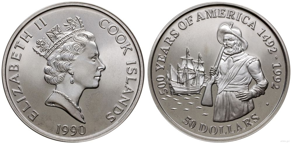 Wyspy Cooka, 50 dolarów, 1990