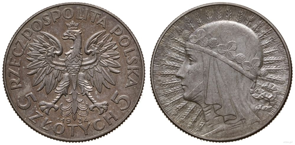 Polska, 5 złotych, 1934