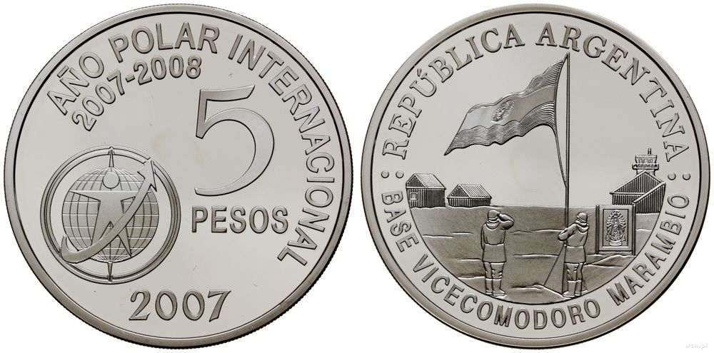 Argentyna, 5 pesos, 2007