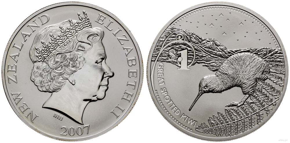 Nowa Zelandia, 1 dolar, 2007
