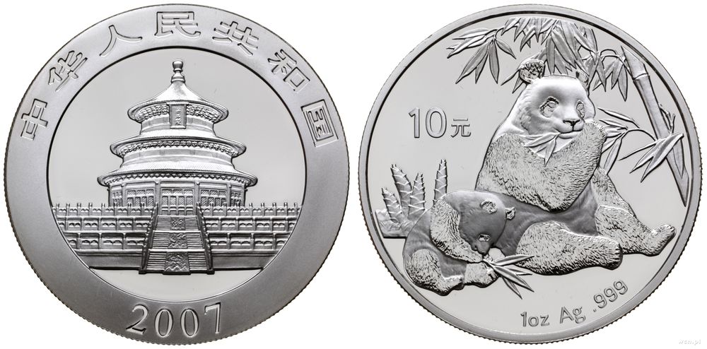 Chiny, 10 yuanów, 2007