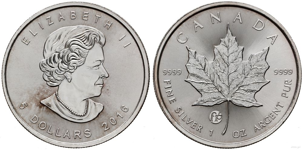 Kanada, 5 dolarów, 2016