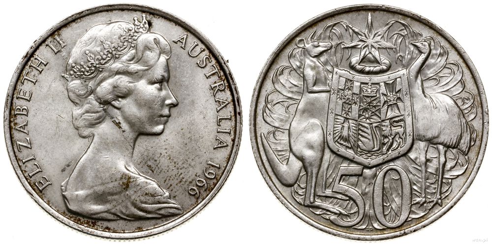 Australia, 50 centów, 1966