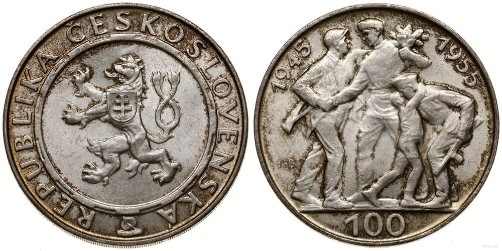 Czechosłowacja, 100 koron, 1955