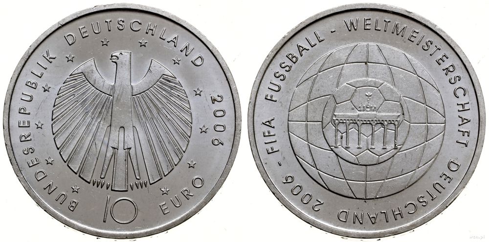Niemcy, 10 euro, 2006 G