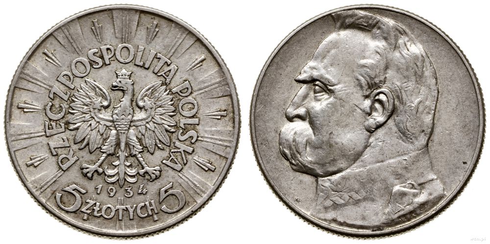Polska, 5 złotych, 1934