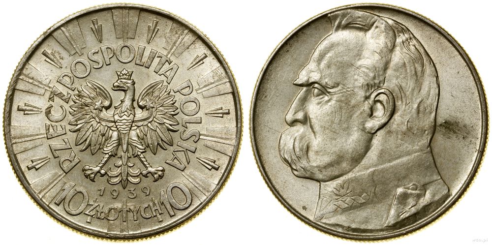 Polska, 10 złotych, 1939