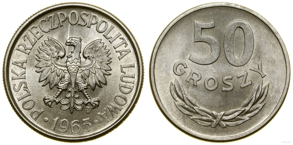 Polska, 50 groszy, 1965