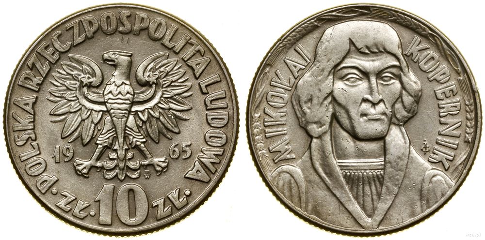 Polska, 10 złotych, 1965