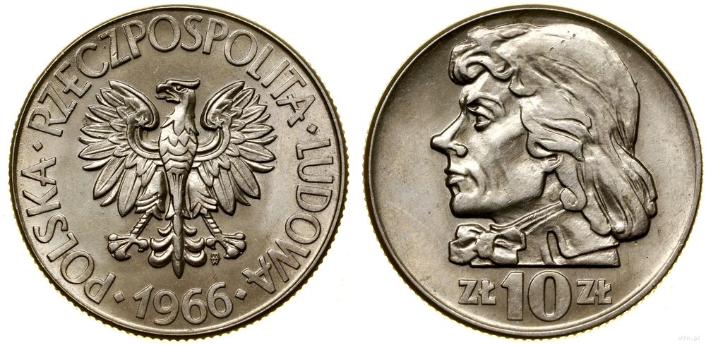 Polska, 10 złotych, 1966