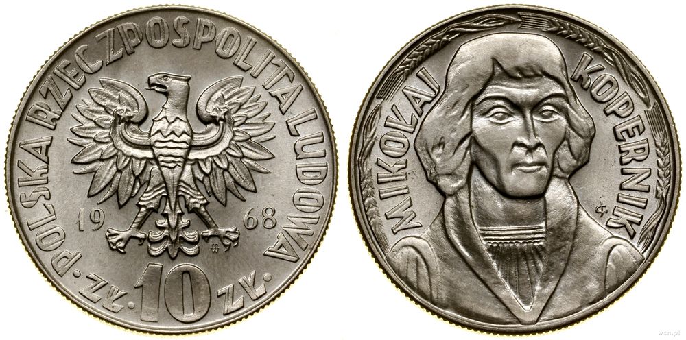 Polska, 10 złotych, 1968