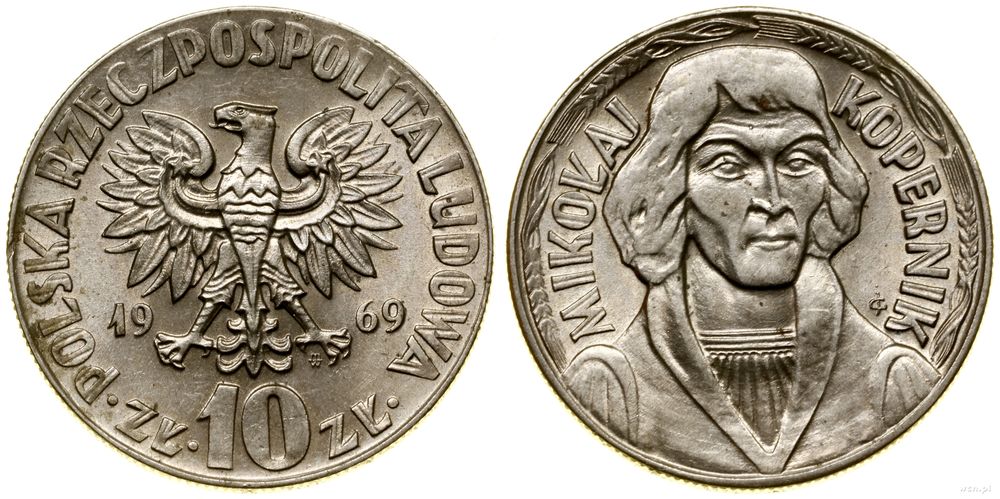 Polska, 10 złotych, 1969