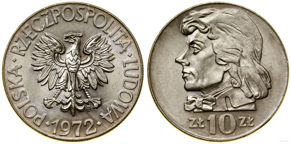 Polska, 10 złotych, 1972