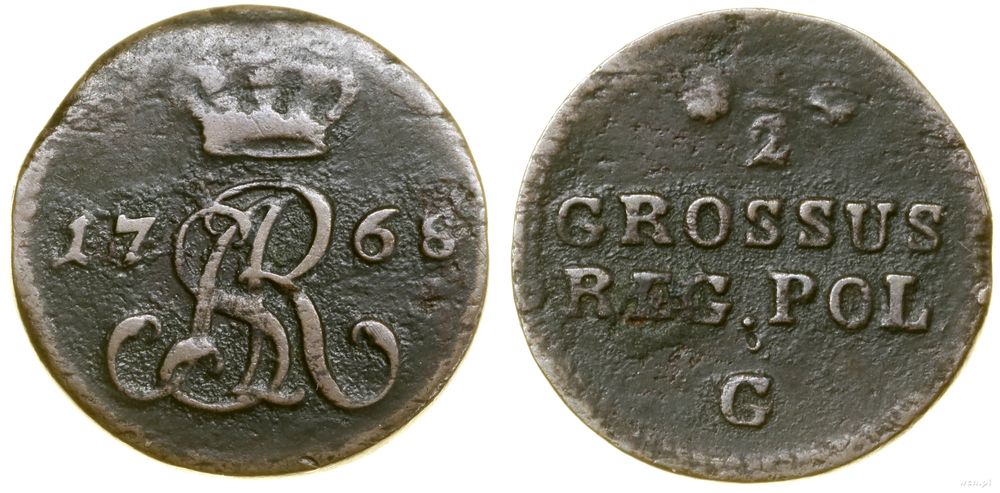 Polska, półgrosz, 1768 G