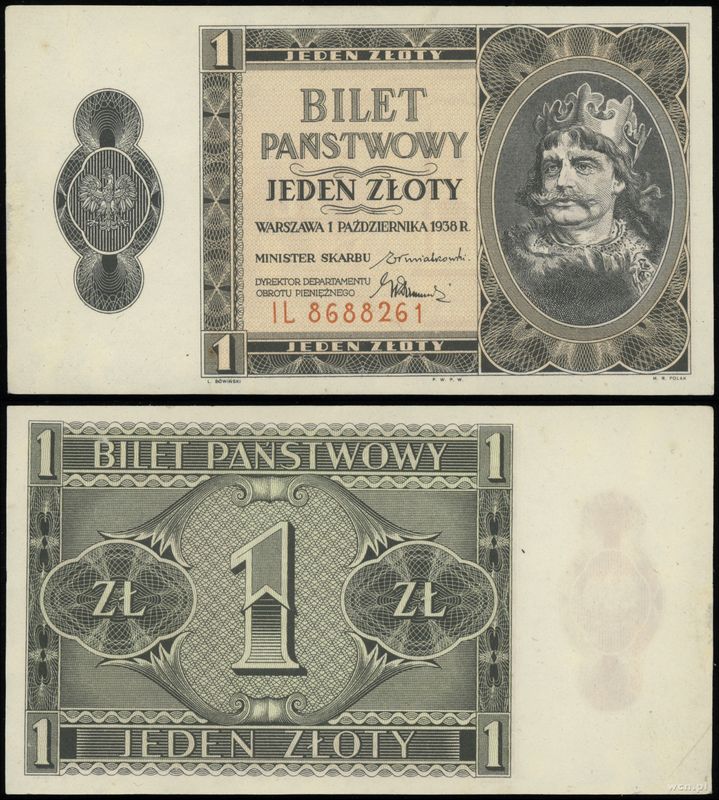 Polska, 1 złoty, 1.10.1938
