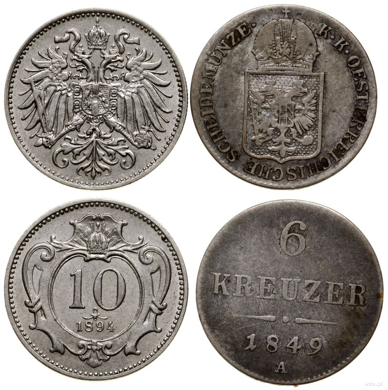 Austria, zestaw 2 monet