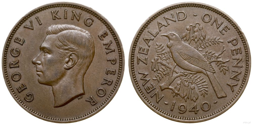 Nowa Zelandia, 1 pens, 1940