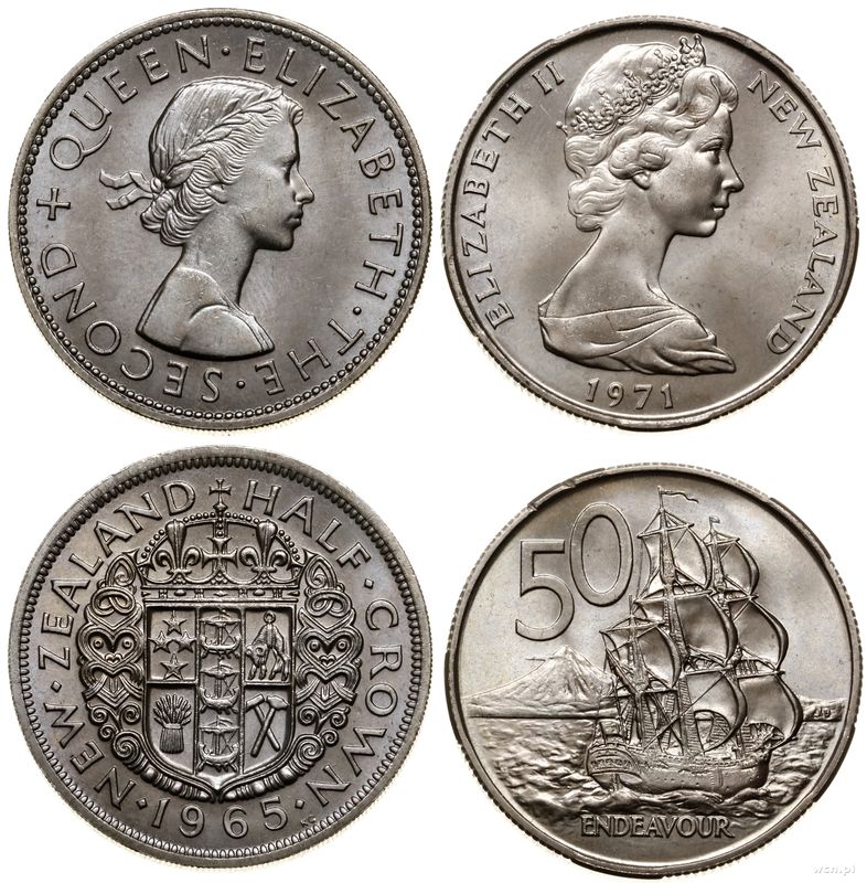 Nowa Zelandia, zestaw 2 monet