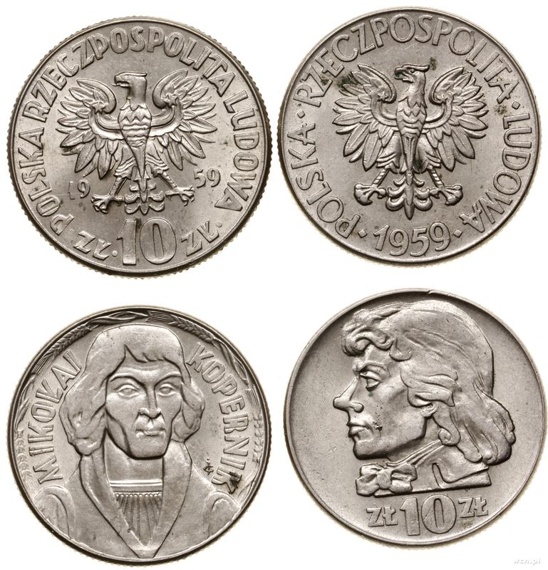 Polska, zestaw 2 monet, 1959