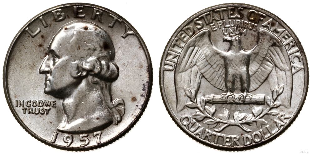 Stany Zjednoczone Ameryki (USA), 1/4 dolara, 1957