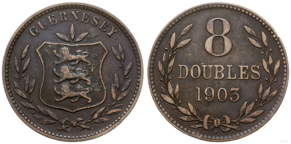 Wielka Brytania, 8 doubles, 1903 H
