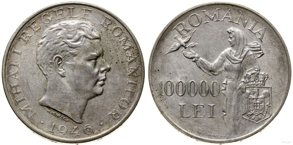 Rumunia, 100.000 lei, 1946