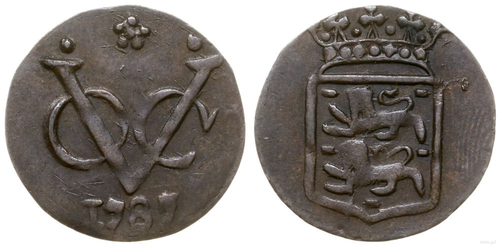 Holenderskie Indie Wschodnie 1726-1949, 1 duit, 1787