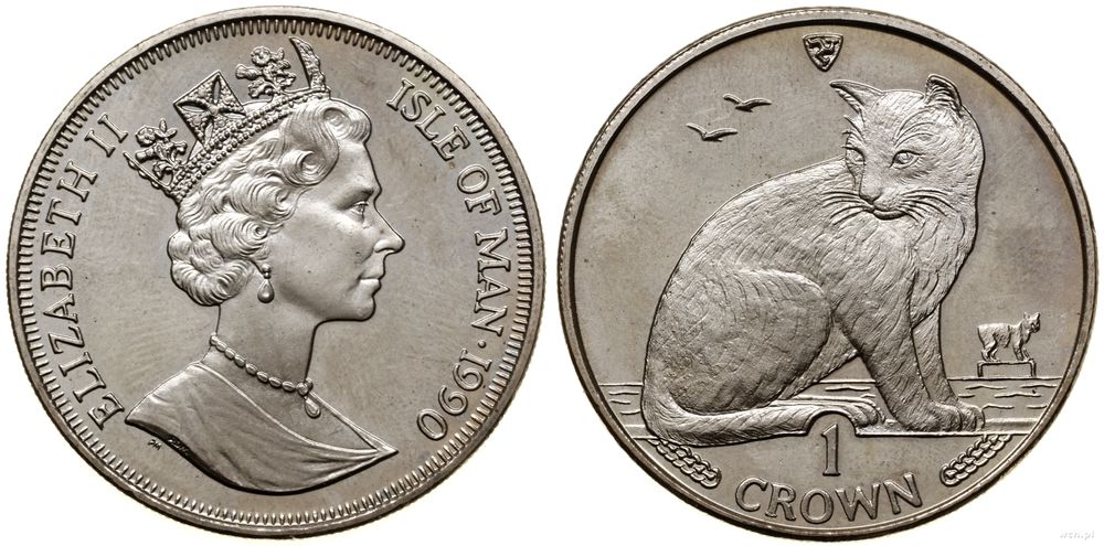 Wielka Brytania, 1 korona, 1990