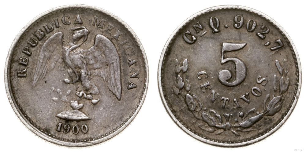 Meksyk, 5 centavos, 1900 CN Q
