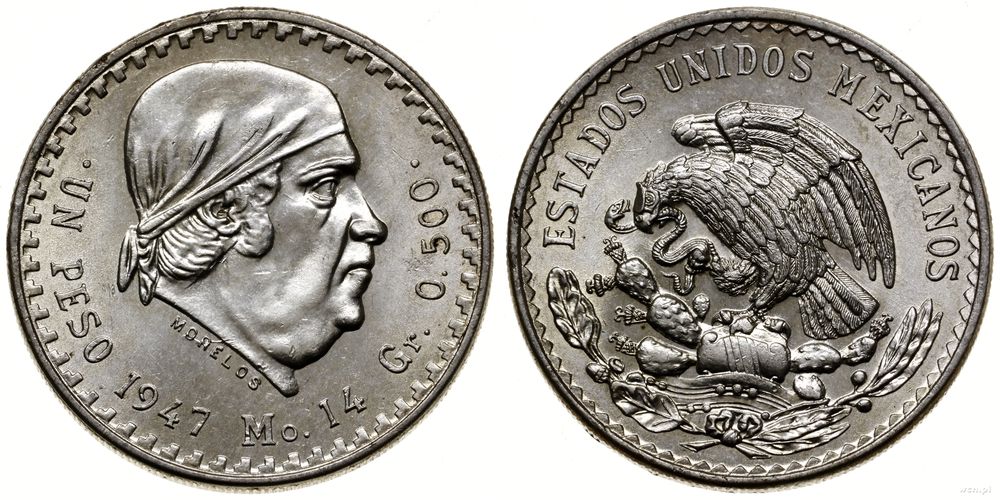 Meksyk, 1 peso, 1947