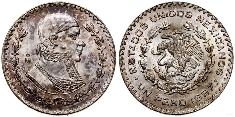 Meksyk, 1 peso, 1967