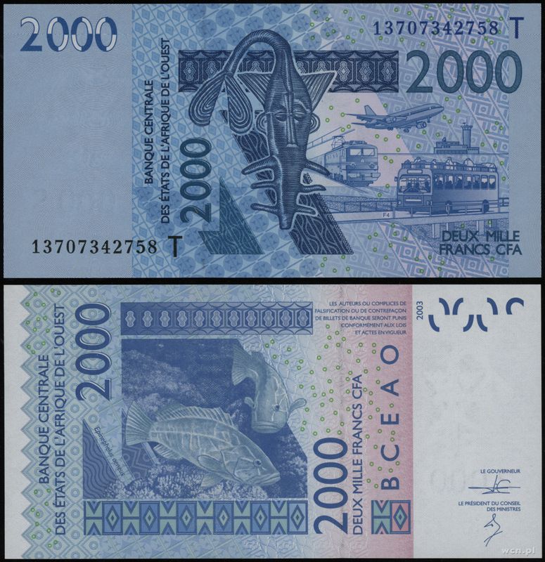 Togo, 2.000 franków, 2003