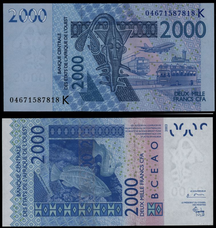 Senegal, 2.000 franków, 2003
