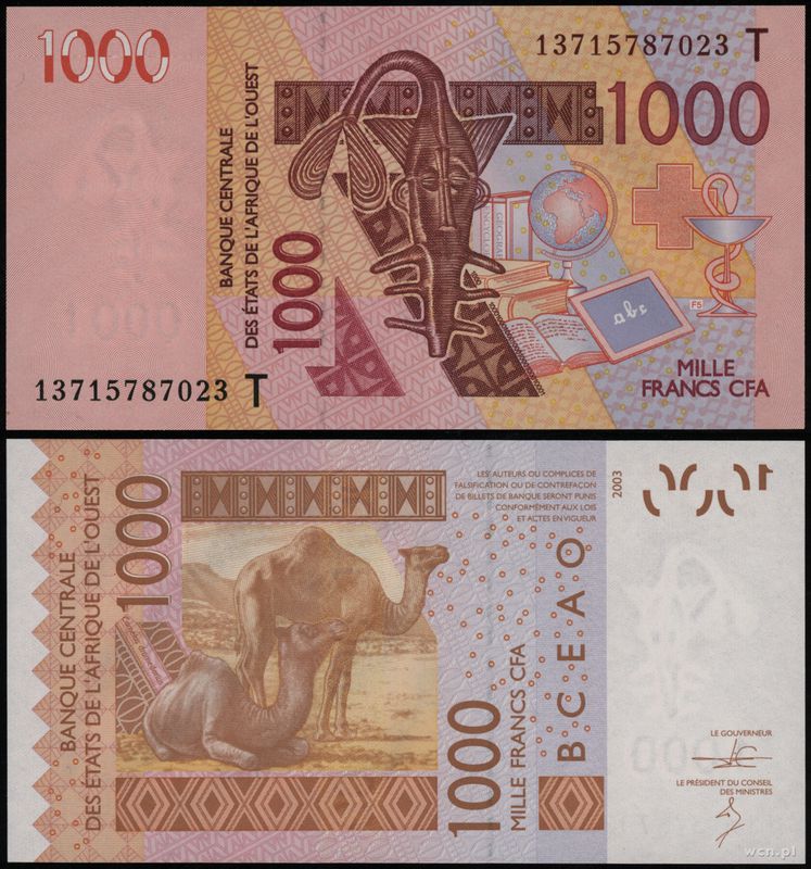 Togo, 1.000 franków, 2003