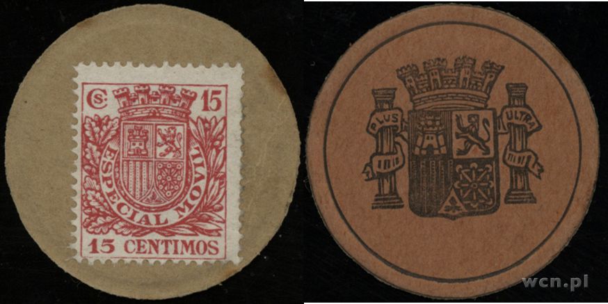 Hiszpania, 15 Céntimos, bez daty (1938)