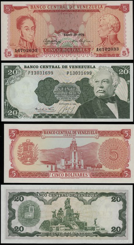 Wenezuela, zestaw 2 banknotów
