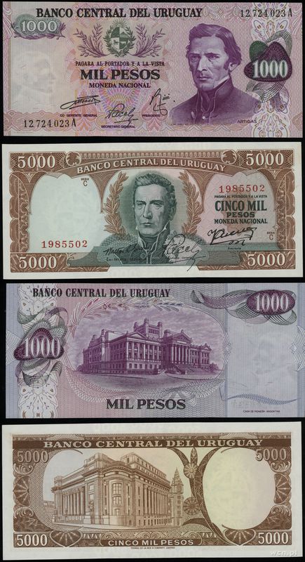 Urugwaj, zestaw 2 banknotów