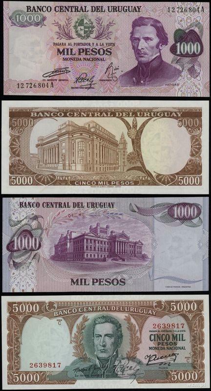 Urugwaj, zestaw 2 banknotów