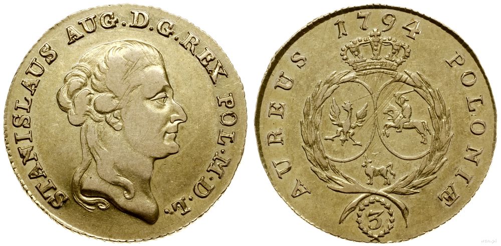 Polska, 3 dukaty, 1794
