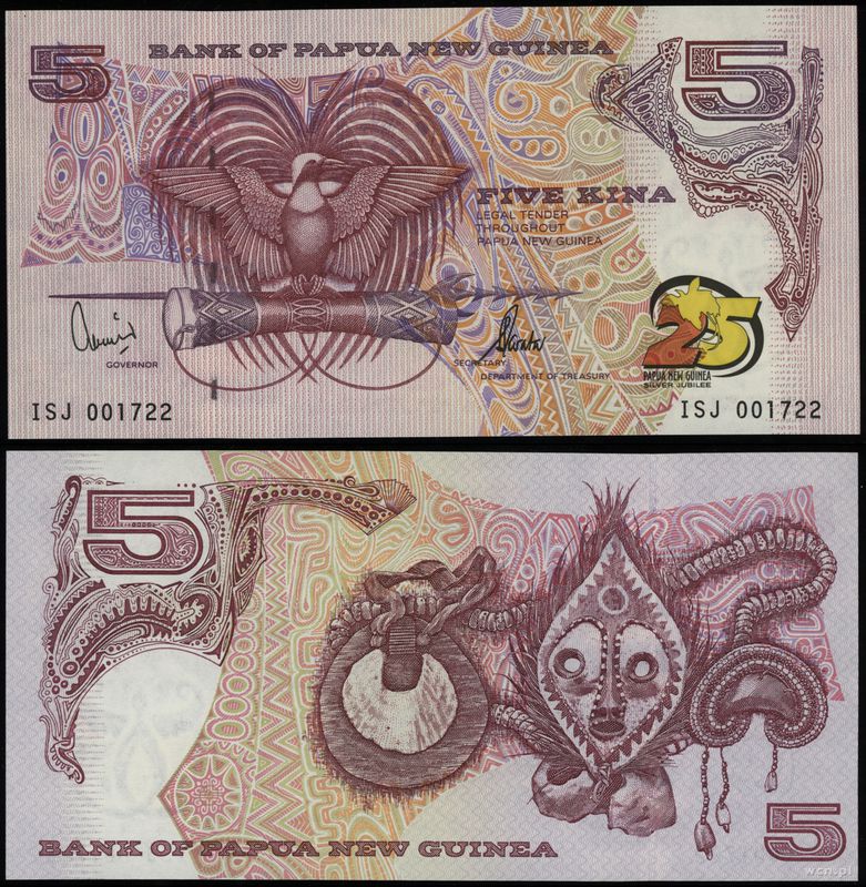 Papua Nowa Gwinea, 5 kina, (2000)