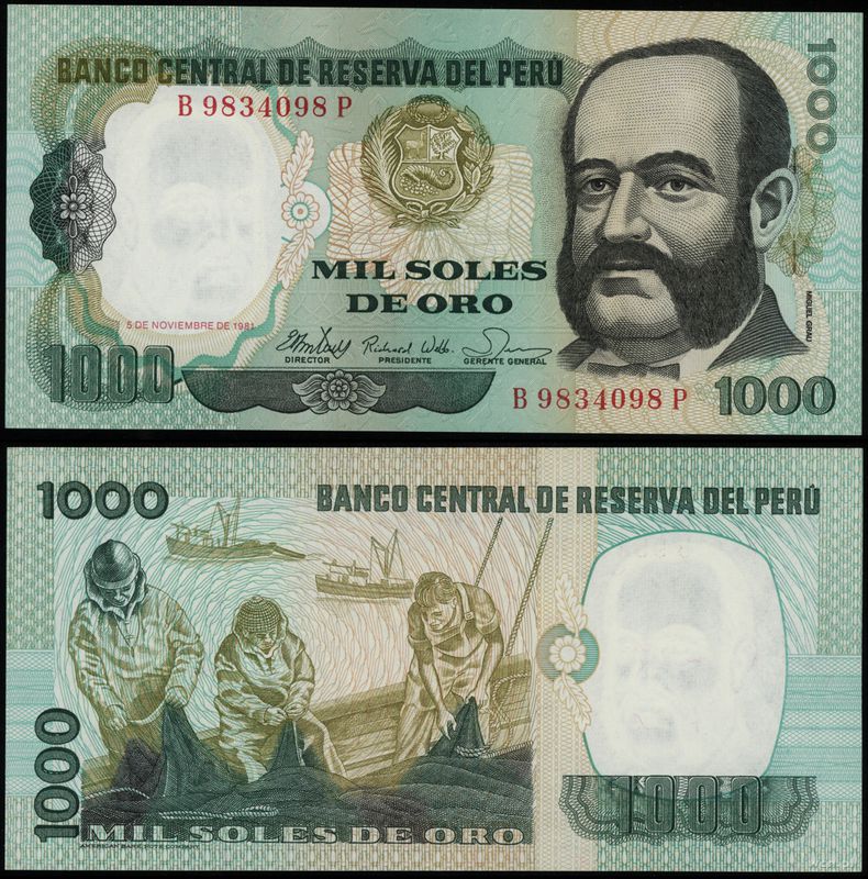 Peru, 1.000 soli, 5.11.1981
