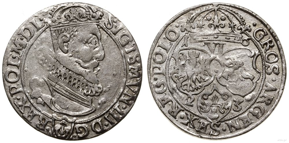 Polska, szóstak, 1623
