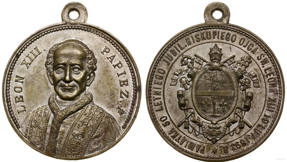 Polska, 50. rocznica działalności biskupiej papieża Leona XIII, 1893