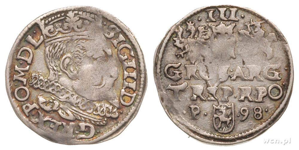 Polska, trojak, 1598