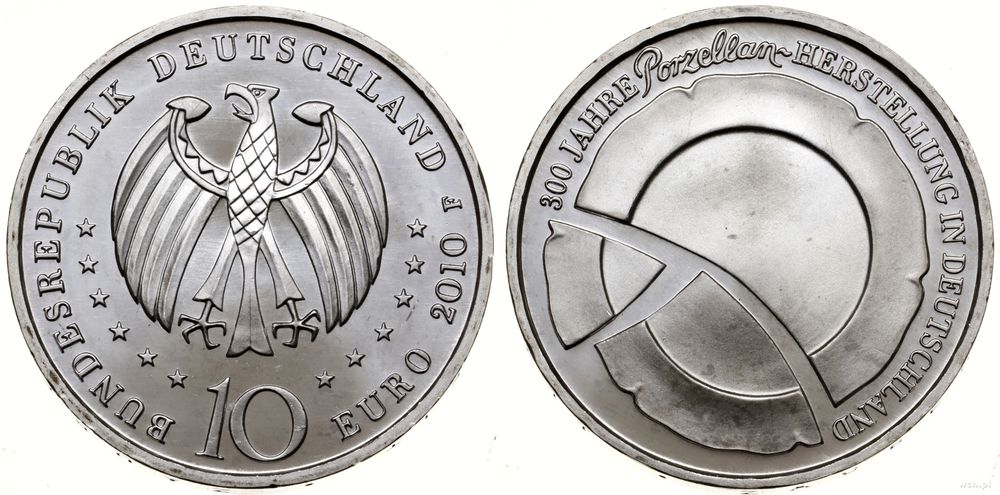 Niemcy, 10 euro, 2010 F