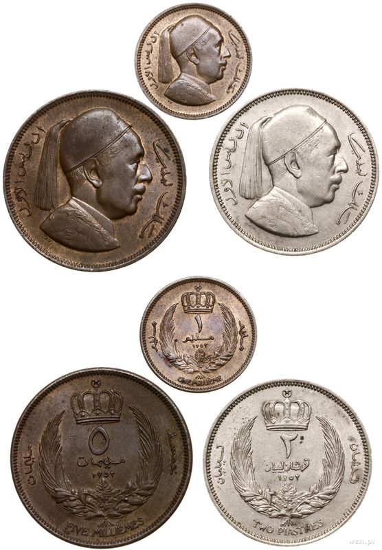 Libia, lot 3 monet, 1952
