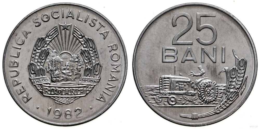 Rumunia, 25 bani, 1982