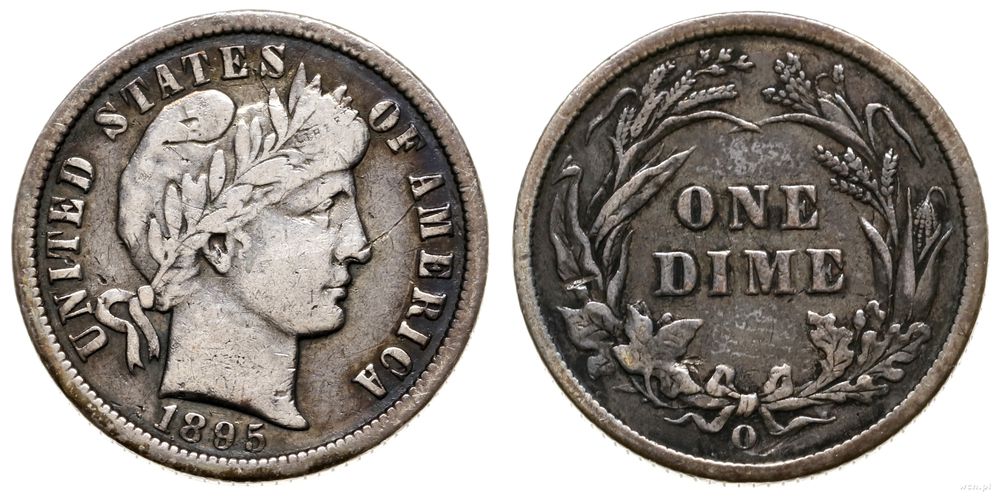 Stany Zjednoczone Ameryki (USA), 1 dime, 1895 O